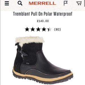 Merrill Tremblant Polar Pull On Boots size 8